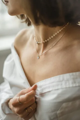 Vintage gold statement chain